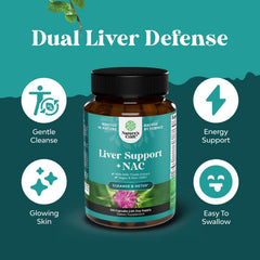 Natures Craft Liver Support NAC milk thistle image for antioxidant liver protection