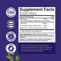 Natures Craft magnesium L-Threonate capsules illustrated for smooth nighttime support.