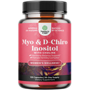 Natures Craft Myo-Inositol & D-Chiro Inositol bottle with capsules for cycle balance