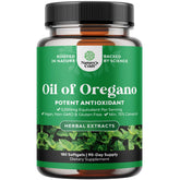 Nature's Craft oregano softgels bottle front for convenient daily use