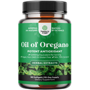 Nature's Craft oregano softgels bottle front for convenient daily use