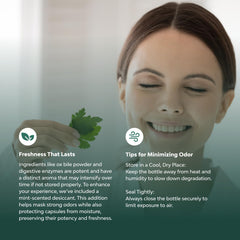 Nature's Craft Pancreatin digestive enzymes label for digestive support