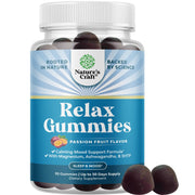 Natures Craft Pure Calm bottle showcases magnesium gummies for daily stress support.