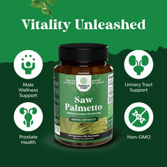 Natures Craft Saw Palmetto capsules ready for daily wellness routine
