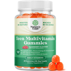 Natures Craft Teen Multivitamin Gummies bottle for easy daily teen wellness.