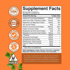 Natures Craft Thyroid Support capsules ready to take with meals