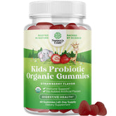 Natures Craft USDA Organic Kids Probiotic Gummies bottle for gentle daily gut support