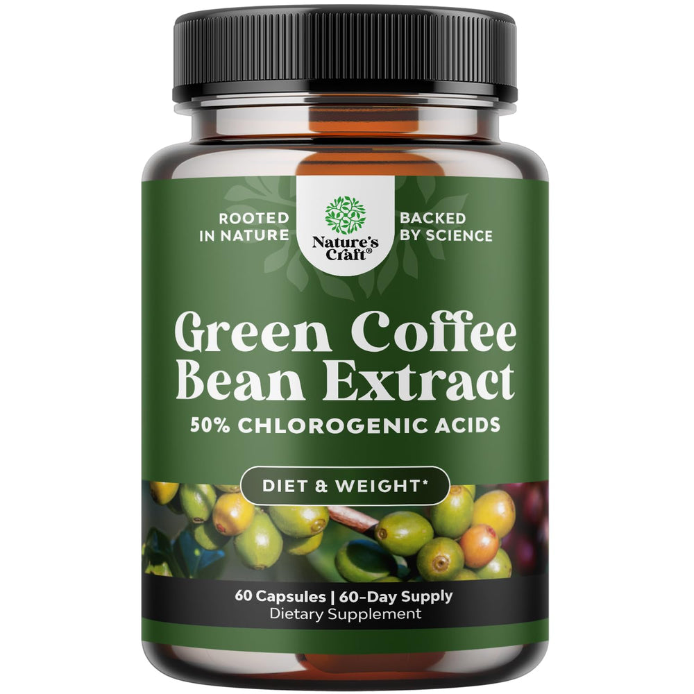 Natures Design Pure Green Coffee Bean Extract bottle for weight management support