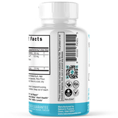 Nature's Fusions NMNH with Piperine component emphasizes absorption potential.