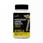 Nature's Fusions potassium iodide tablets bottle for emergency preparedness.