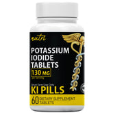 Nature's Fusions Potassium Iodide Tablets 130 mg bottle for emergency stock and long shelf life.