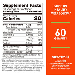 Nature's Key ACV gummies packaging box emphasizes gluten-free vegan certification