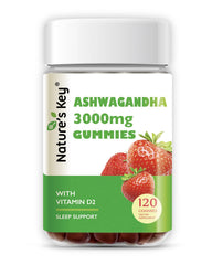 Nature's Key Ashwagandha Gummies pack-shot highlights high-potency formula.