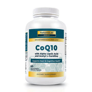 Nature's Lab Gold CoQ10 capsules bottle front view for heart health support.