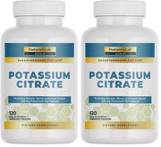 Nature's Lab Gold Potassium Citrate bottle front showing muscle and heart support.