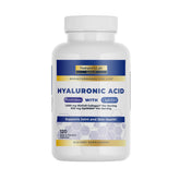 Nature's Lab Hyaluronic Acid with Biocell Collagen and MSM bottle showing daily hydration support.