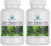 Nature's Lab Saw Palmetto 450mg bottle front, potentially supporting urinary flow.