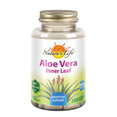 Nature's Life Aloe Vera cápsulas con hojas interiores, para piel saludable