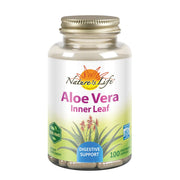 Nature's Life Aloe Vera cápsulas con hojas interiores, para piel saludable
