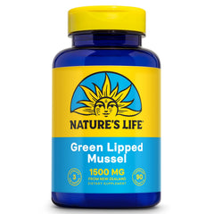 Nature's Life Green Lipped Mussel bottle with 90 capsules for daily support