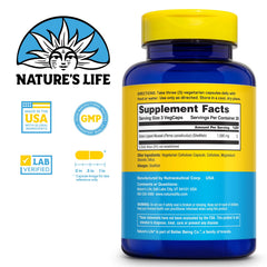 Nature's Life Green Lipped Mussel capsules close-up, easy daily supplement