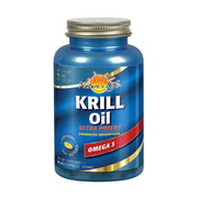 Nature's Life Krill Oil mini softgels bottle shown for convenient daily heart and joint support.