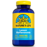 Nature's Life Lemon Bioflavonoids bottle front showing citrus flavonoids for antioxidant support.