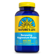 Nature's Life Renewing Magnesium Malate bottle supports muscle and nerve function.
