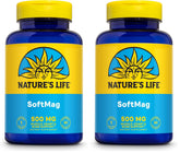 Nature's Life SoftMag bottle for daily magnesium support with easy-to-swallow softgels