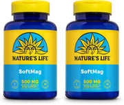 Nature's Life SoftMag bottle for daily magnesium support with easy-to-swallow softgels