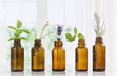 Amber bottle closeup of Nature's Note Cherry Vanilla essential oil