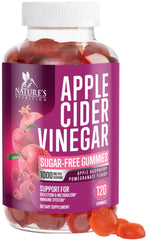 Nature's Nutrition Apple Cider Vinegar Gummies pack highlighting high-strength formula