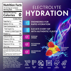 Nature's Nutrition electrolytes packet pour demonstrates quick-dissolve hydration on the go.