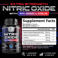 Nature's Nutrition Nitric Oxide Booster capsules pack ready for workouts.