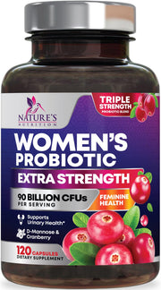 Nature's Nutrition Probiotics for Women 90B bottle for daily gut and feminine support
