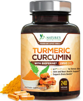 Nature's Nutrition T3 turmeric bottle showcases high-potency turmeric blend for daily joint support.