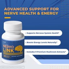 Nervolink capsules ready to support daily energy and balance.