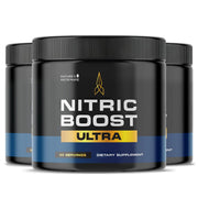 Nature’s NutriWave Nitric Boost Ultra label on bottle emphasizes quality and purity