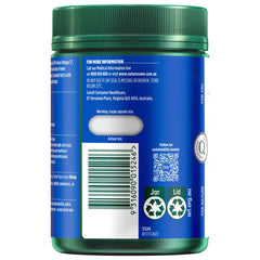 Nature's Own odourless fish oil label highlights high-quality sourcing and safety.