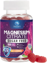 Nature's Peak magnesium citrate gummies bottle front showcases daily wellness.