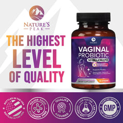 Nature's Peak D-Mannose ingredient panel complements probiotic blend