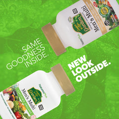 Close-up of Source of Life Garden label highlighting organic ingredients and vegan formula.