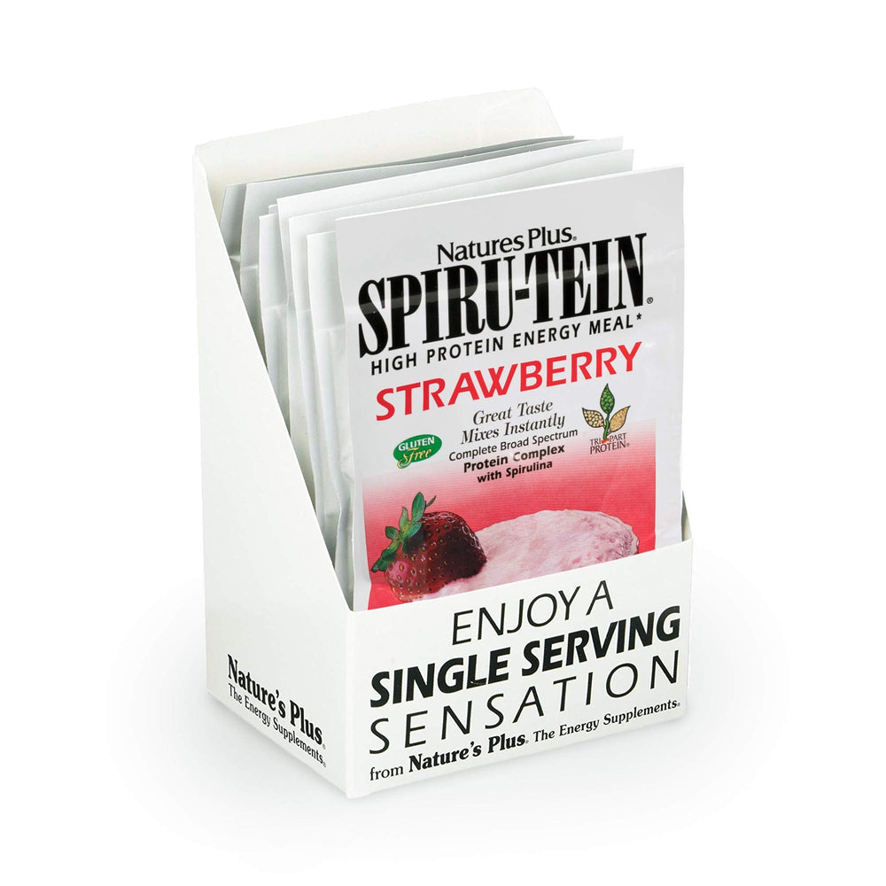 Nature's Plus SPIRU-TEIN Strawberry packet for on the go protein