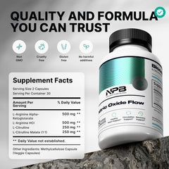 Nature's Pure Blend Argine and Citrulline capsules for NO support