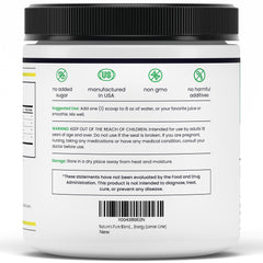 Nature's Pure Blend ingredients panel featuring L-Arginine and L-Citrulline.