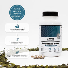Nature's Pure Blend Prostate Flow capsules ready for easy daily use