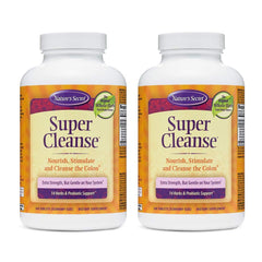 Nature's Secret Super Cleanse bottle front view for daily detox support.