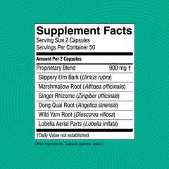 Nature's Sunshine CLT-X marshmallow root capsules support mucous membranes comfort