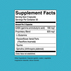 Nature's Sunshine GABA Plus capsules closeup highlighting soft capsules