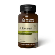 Nature's Sunshine Golden Seal bottle highlighting immune support potential.